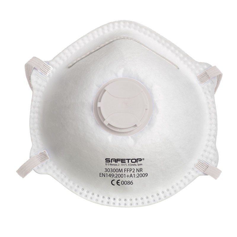 FFP2 NR SERIE EMÉ, mascarilla preformada válvula sin grapas