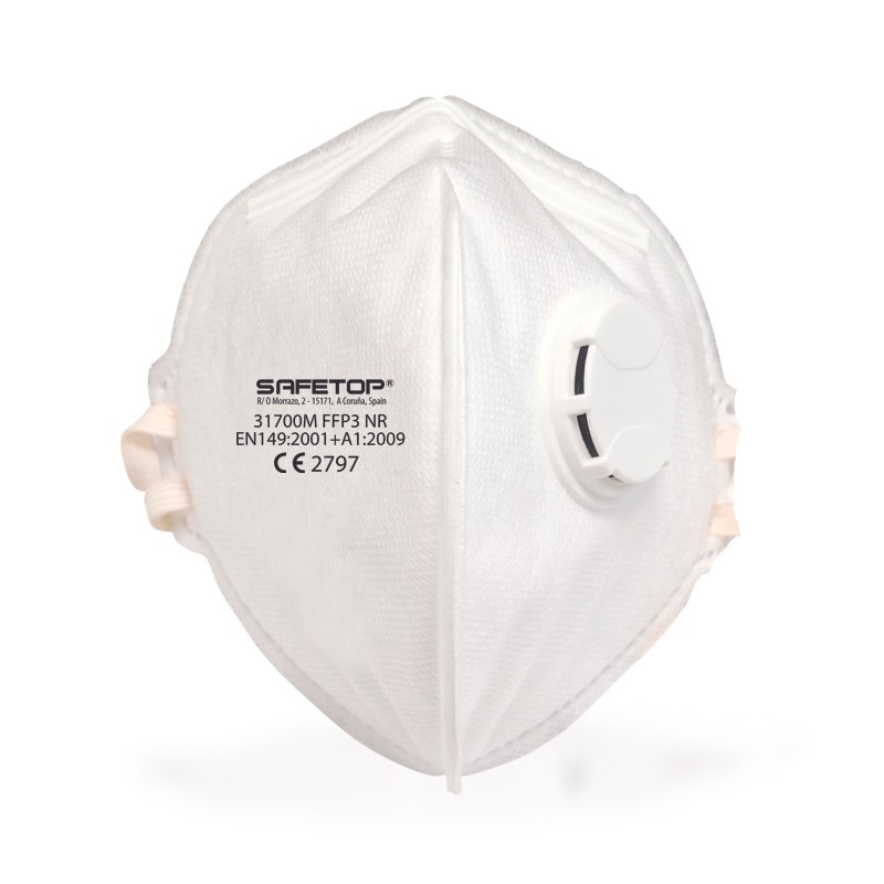 Ffp3 Nr, Mascarilla Plegable Vertical con Válvula