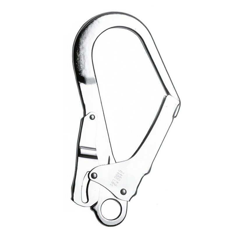 MOSQUETÓN SEMIMAXI, automático de acero apertura 55 mm