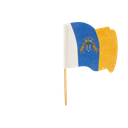 Banderitas "canarias" 4x3/6,5 Cm Surtido Madera (144 Unid.)