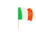 BANDERITAS "ITALIA" 4x3/6,5 CM SURTIDO MADERA (144 UNID.)