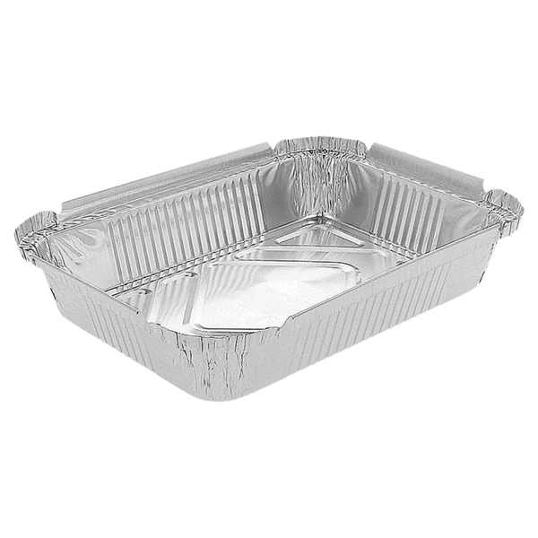 Recipientes Rectangulares 450 Ml 14,4X11,9X4 Cm Aluminio (100 Unid.)