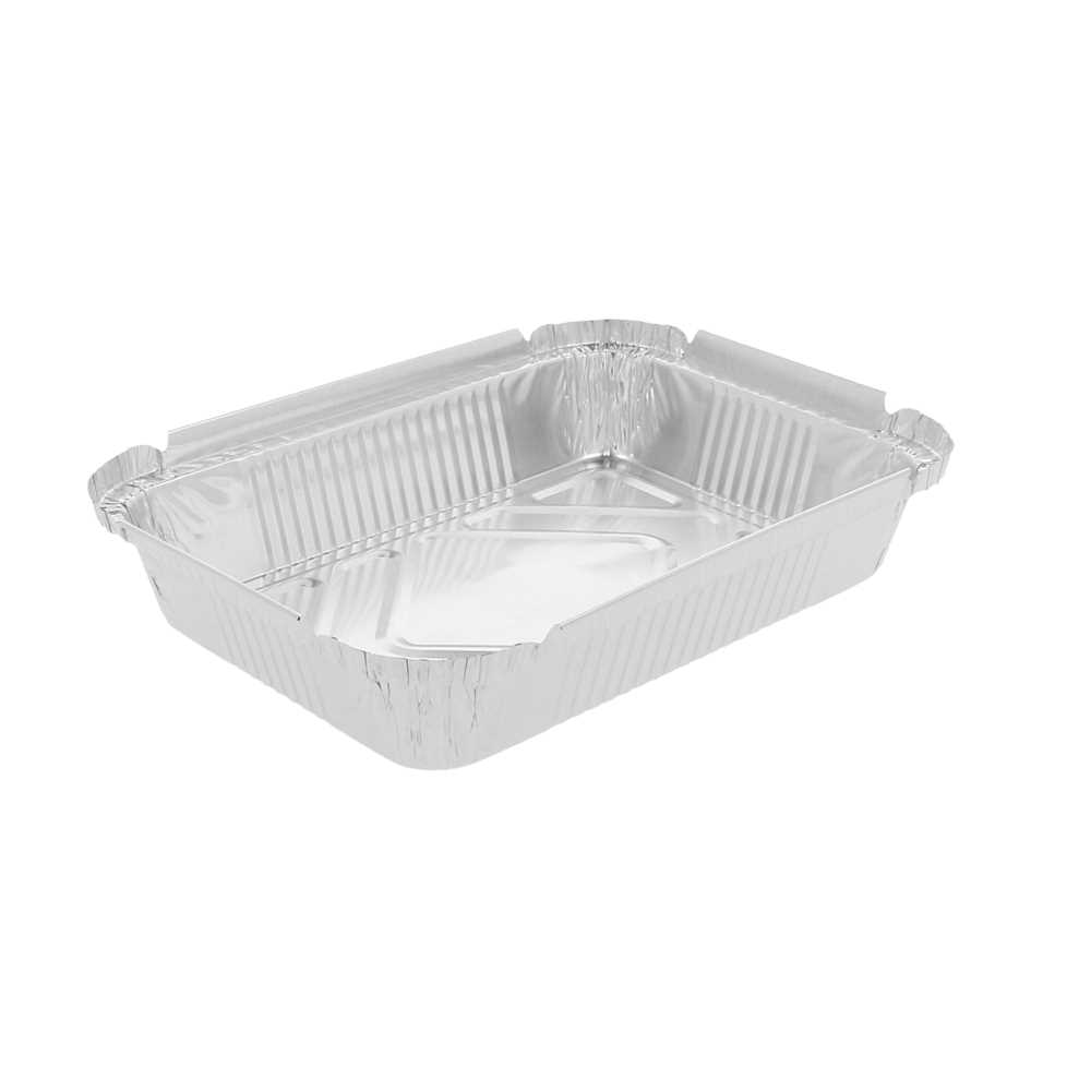 Recipientes Rectangulares 550 Ml 19,2X14X3 Cm Aluminio (100 Unid.)