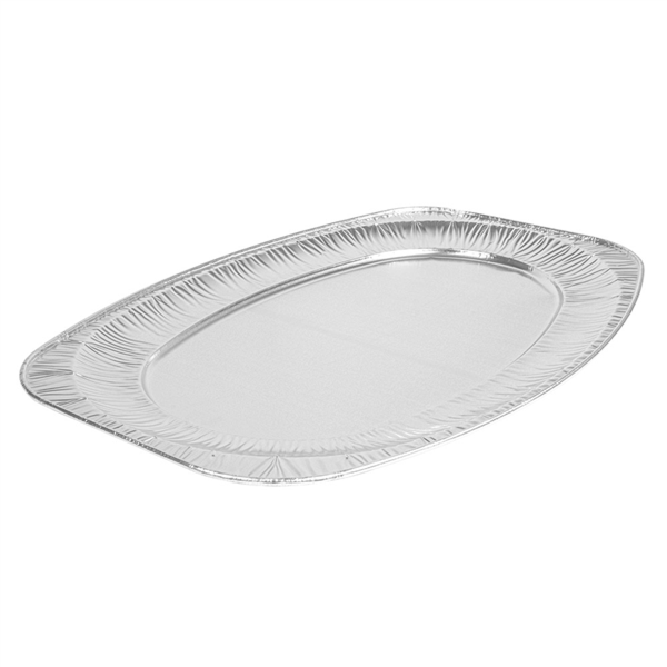 BANDEJAS OVALES 54,8x36x2,2 CM ALUMINIO (10 UNID.)