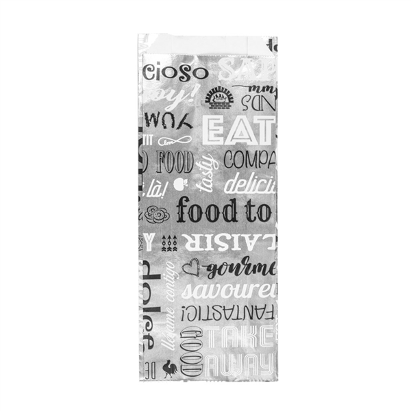 Bolsas Para Sándwiches 'Parole' 35+20 G/M2 9+4X22 Cm Plateado Pergamino + Aluminio (500 Unid.)