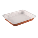 Contenedores Lacados 2625 Ml 32,2X26,2X4 Cm Cobre Aluminio (50 Unid.)