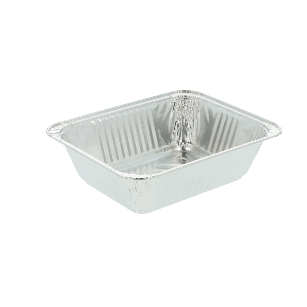 Recipientes Rectangulares 260 Ml 12,4X10X3,5 Cm Aluminio (2400 Unid.)