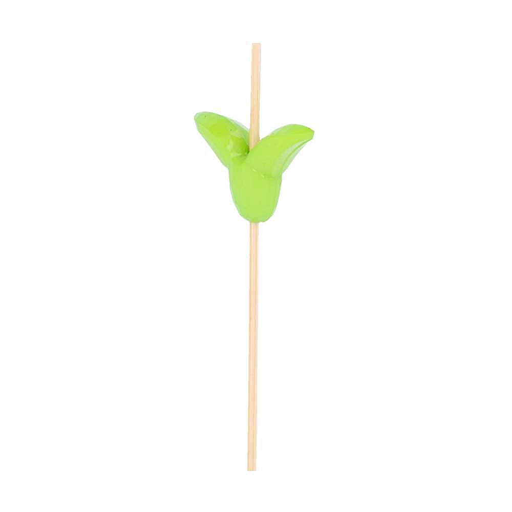 PICKS "TULIPÁN" 9 (h) CM NATURAL BAMBÚ (100 UNID.)
