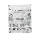 BOLSAS PARA FRITOS 'PAROLE' 35+20 G/M2 12+6x14 CM PLATEADO PERGAMINO + ALUMINIO (500 UNID.)