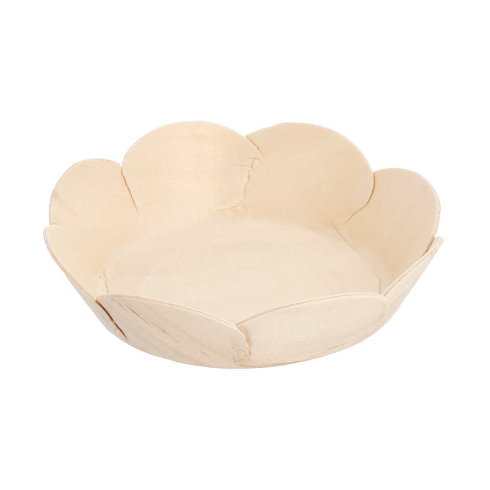 BOLES 'WOOD' Ø 11,5x3 CM NATURAL MADERA (50 UNID.)