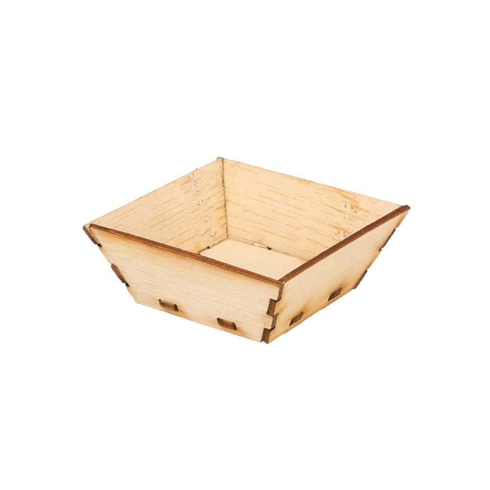 MINI RECIPIENTES PARA TAPAS 5x5x2 CM NATURAL BAMBÚ (100 UNID.)