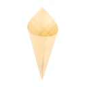 CUCURUCHOS DE HOJUELA DE ÁLAMO 12,5 CM NATURAL MADERA (1000 UNID.)