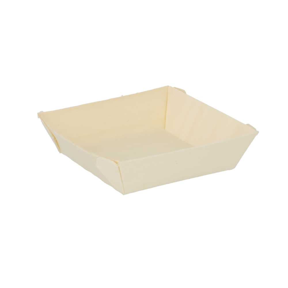 Barquillas Cuadradas 60 Ml 7X7X2 Cm Natural Madera (500 Unid.)