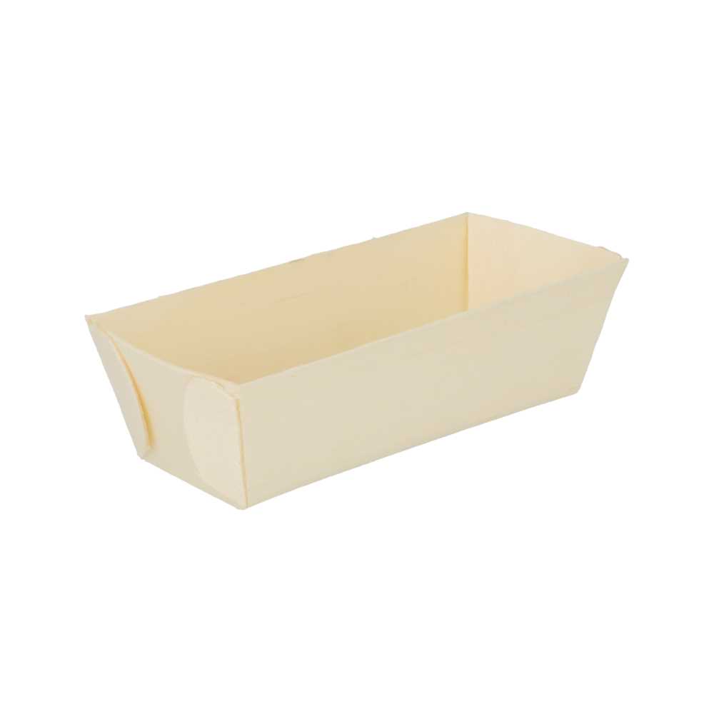 Barquillas Rectangulares 100 Ml 10X4,5X3 Cm Natural Madera (500 Unid.)