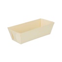 Barquillas Rectangulares 100 Ml 10X4,5X3 Cm Natural Madera (500 Unid.)