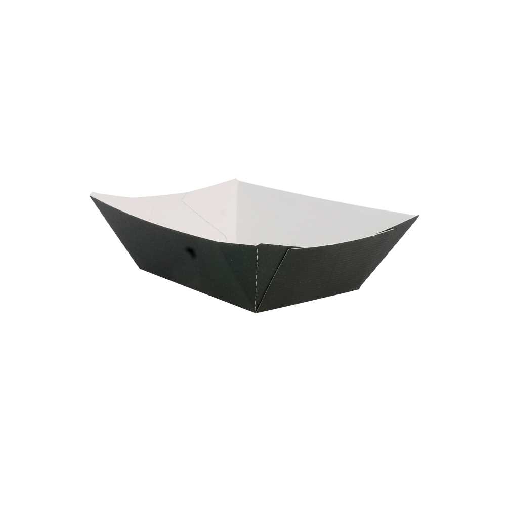 Barquillas 'Thepack' 480 G 230 G/M2 10X6,2X4,8 Cm Negro Cartón Ondulado Nano-Micro (1800 Unid.)