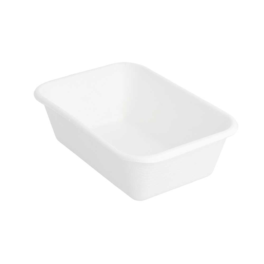 Envases 'Bionic' 370 Ml 13,5X9,6X4,2 Cm Blanco Bagazo (600 Unid.)