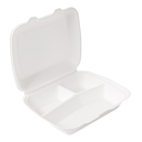 Conchas 3 Compart. 'Bionic' 950 Ml 23X18X7,3 Cm Blanco Bagazo (200 Unid.)