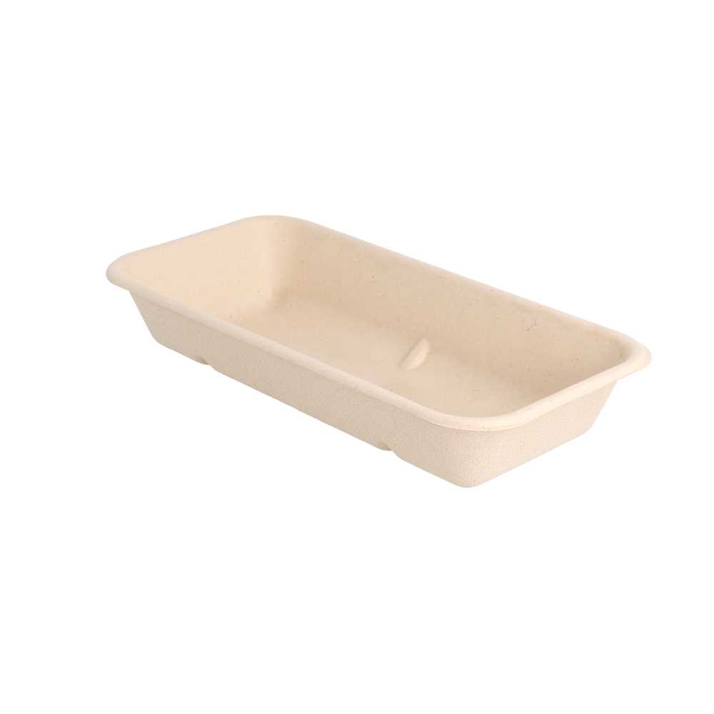 Bandejas 'Bionic' 500 Ml 20,9X10,7X3,5 Cm Natural Bagazo (400 Unid.)