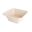 Boles Cuadrados 'Bionic' 950 Ml 18X18X7 Cm Natural Bagazo (400 Unid.)