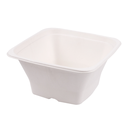 Boles Cuadrados 'Bionic' 1,2 L 18X18X9 Cm Blanco Bagazo (400 Unid.)