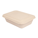 Bandejas + Tapa 'Bionic' 800 Ml 19,3X13,5X5 Cm Natural Bagazo (400 Unid.)