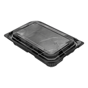 Cofres 3 Compartimentos 22,7X14,7X3,5 Cm Negro Pp (200 Unid.)