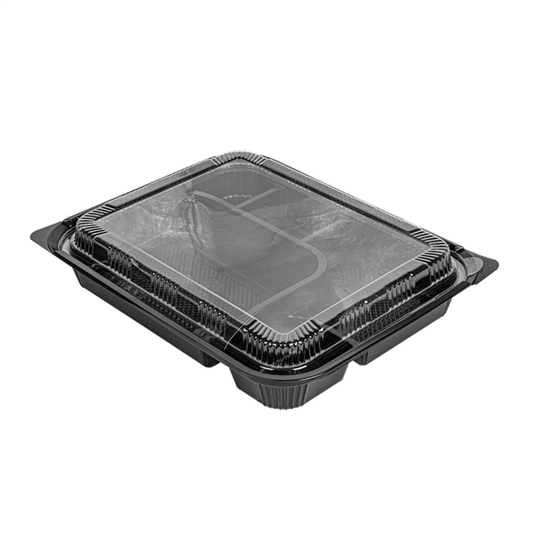 COFRES 5 COMPARTIMENTOS 23,9x19x3,5 CM NEGRO PP (200 UNID.)