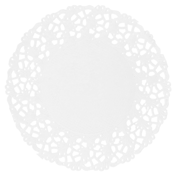 RODALES CALADOS 53 G/M2 Ø 9 CM BLANCO PAPEL (250 UNID.)