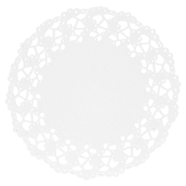 RODALES CALADOS 53 G/M2 Ø 11,5 CM BLANCO PAPEL (250 UNID.)