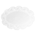 BLONDAS OVALES CALADAS 53 G/M2 27x18 CM BLANCO PAPEL (250 UNID.)