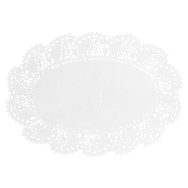 Blondas Ovales Caladas 53 G/M2 32X22 Cm Blanco Papel (250 Unid.)