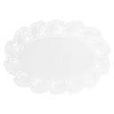 BLONDAS OVALES CALADAS 53 G/M2 32x22 CM BLANCO PAPEL (250 UNID.)