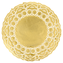 RODALES METALIZADOS 40 G/M2 + 20 G/M2 Ø 19 CM DORADO LITOS MET. (100 UNID.)