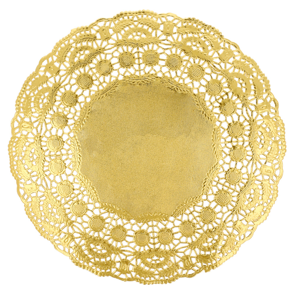 RODALES METALIZADOS 40 G/M2 + 20 G/M2 Ø 21,5 CM DORADO LITOS MET. (100 UNID.)