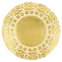 RODALES METALIZADOS 40 G/M2 + 20 G/M2 Ø 21,5 CM DORADO LITOS MET. (100 UNID.)