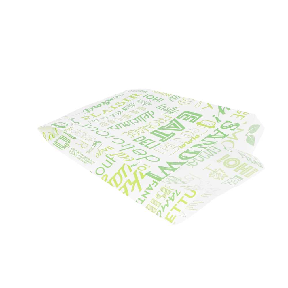 Bolsas Hamburguesas 'Parole' 35 G/M2 12+7X18 Cm Verde Perg. Antigrasas (500 Unid.)