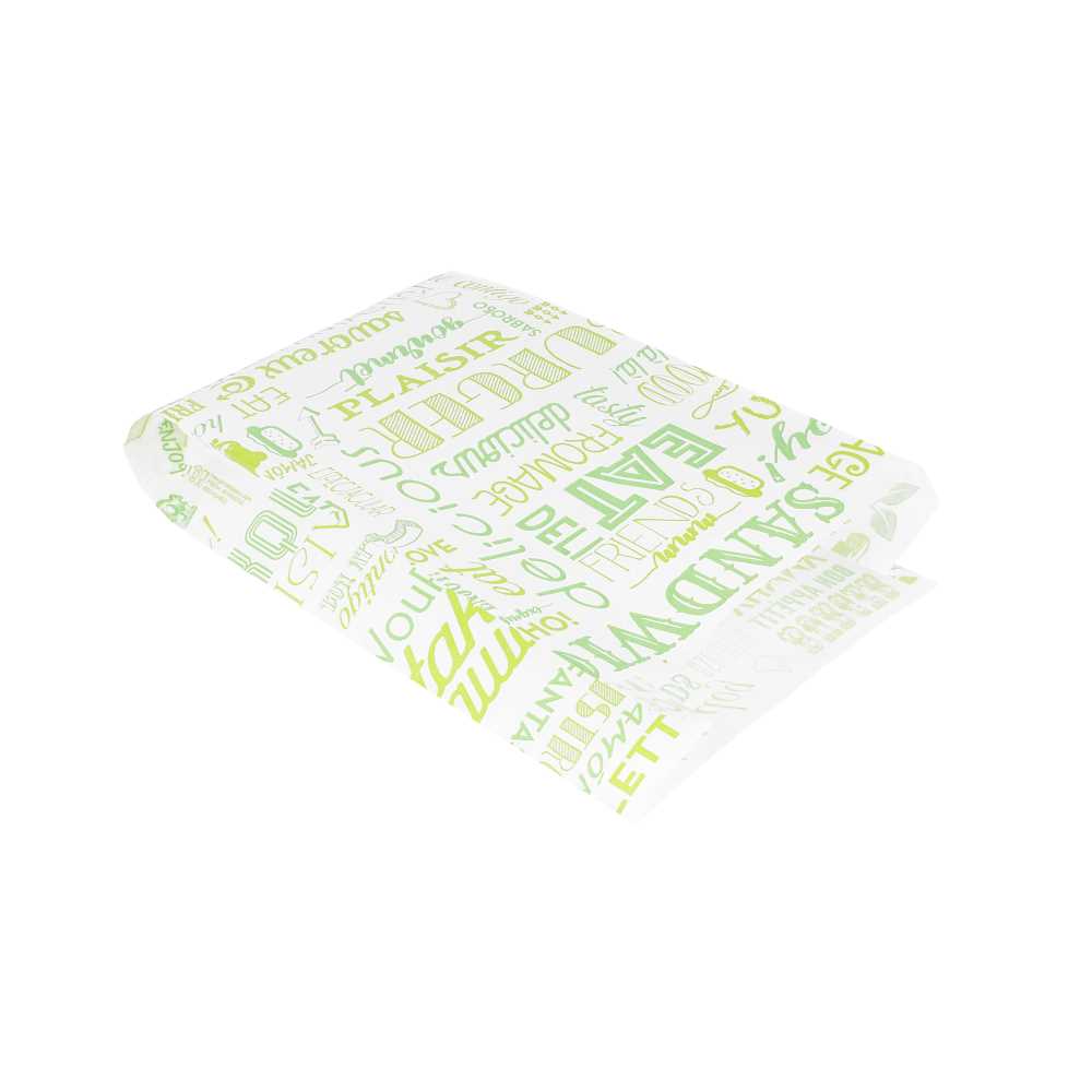 Bolsas Hamburguesas 'Parole' 35 G/M2 14+7X22 Cm Verde Perg. Antigrasas (500 Unid.)