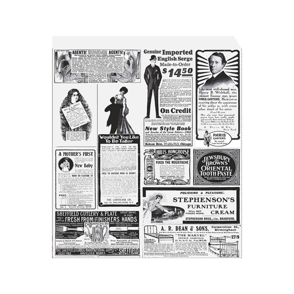 PAPEL ANTIGRASAS ABIERTO 2 LADOS FAST FOOD 'TIMES' 35 G/M2 23x25,5 CM BLANCO PERG. ANTIGRASAS (500 UNID.)