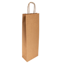 Bolsas Sos Con Asas 1 Botella 100 G/M2 14+8X40 Cm Natural Kraft (250 Unid.)