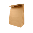 Bolsas Sos Sin Asas 80 G/M2 25+15X43,5 Cm Natural Kraft (250 Unid.)