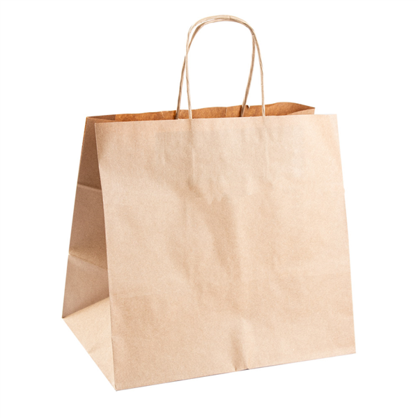 BOLSAS SOS CATERING CON ASAS 80 G/M2 26+17x24 CM NATURAL KRAFT (250 UNID.)