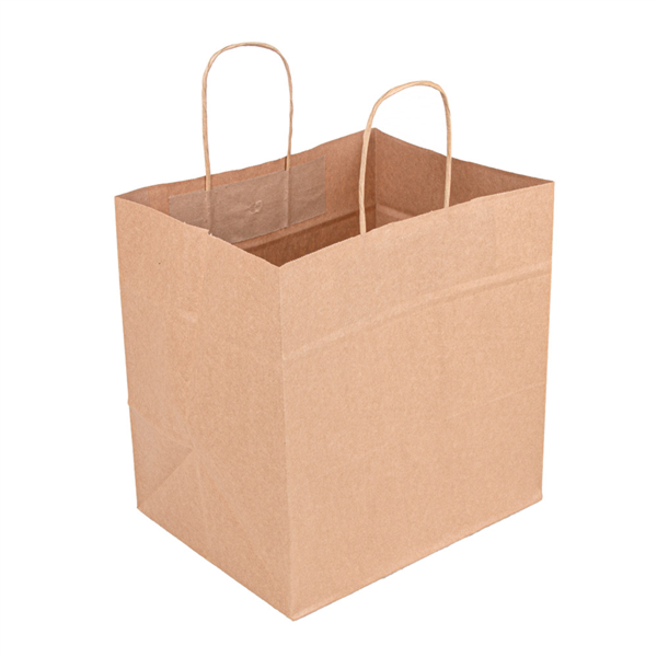 Bolsas Sos Catering Con Asas 90 G/M2 26+20X27 Cm Natural Kraft (250 Unid.)