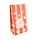 Bolsas Sos Pop Corn 'Stripes' 2,5 L-85 Oz 70 G/M2 14+8X24 Cm Natural Perg. Antigrasas (500 Unid.)