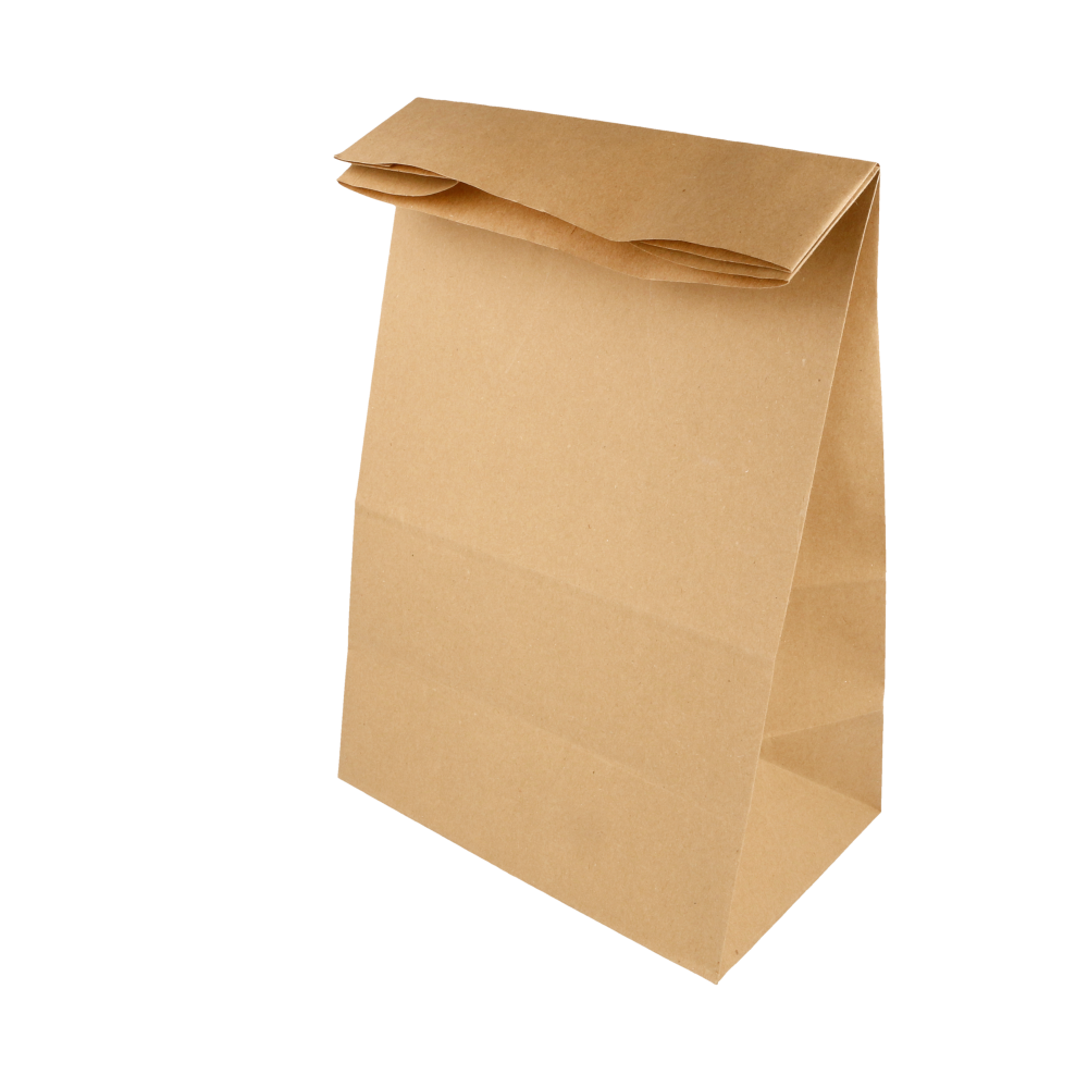 BOLSAS SOS SIN ASAS 70 G/M2 22+14x37 CM NATURAL KRAFT (500 UNID.)