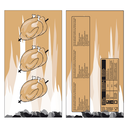 Bolsas Para 1 Pollo Asado 45 G/M2 + 15Μ Pp 18+5,5X33 Cm Marrón Kraft (500 Unid.)