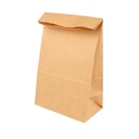 Bolsas Sos Sin Asas 70 G/M2 14+8X24 Cm Natural Kraft (1000 Unid.)