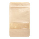 Bolsas Autocierre 250 Gr 45 + 12 Pet + 30 Cpp G/M2 13+3,5X22,5 Cm Natural Kraft (500 Unid.)