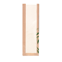 BOLSAS PAN CON VENTANA ECO 'FEEL GREEN' 32 G/M2 14+4x60 CM NATURAL KRAFT (250 UNID.)