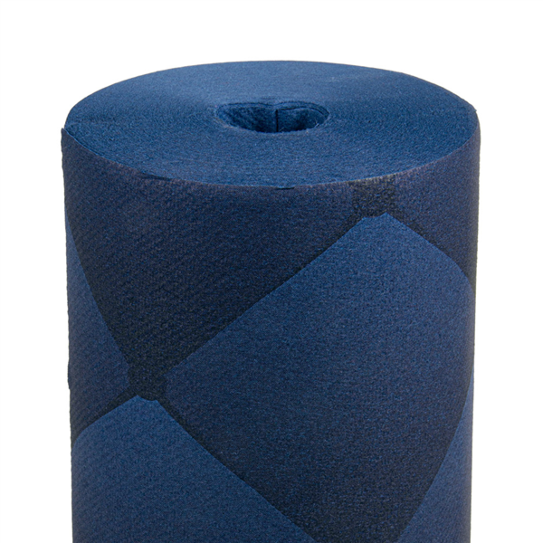 "TÚ Y YO" PRE 120CM (20 SER.) 'RHOMBUS' 55 G/M2 0,40x24 M AZUL MARINO AIRLAID (6 UNID.)